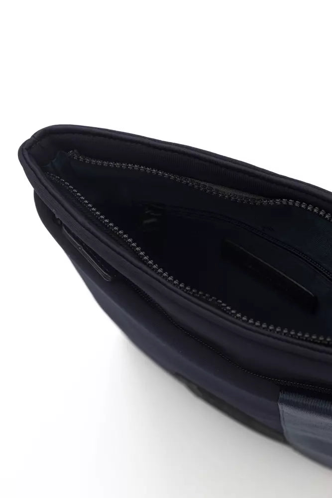 حقيبة شيروتي 1881 أنيقة باللون الأزرق مع تفاصيل الشعار