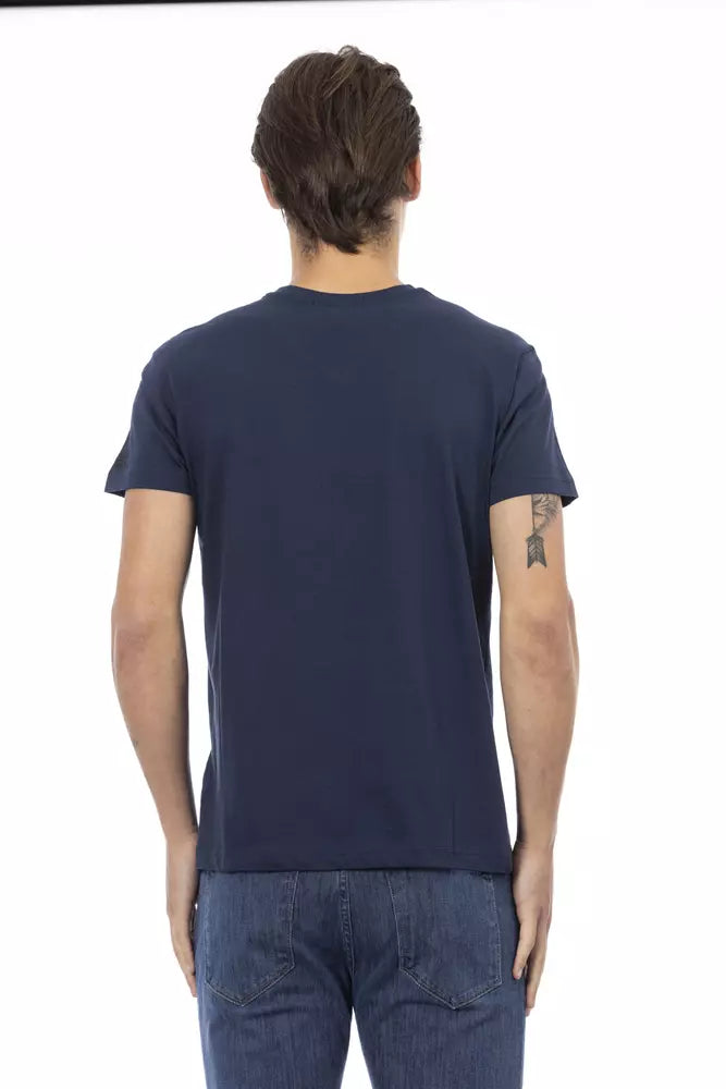 Trussardi Action Blue Cotton Men's T-Shirt