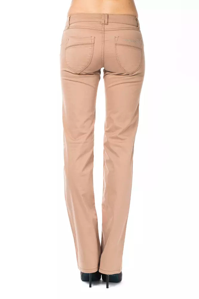 Ungaro Fever Beige Cotton Women Jeans