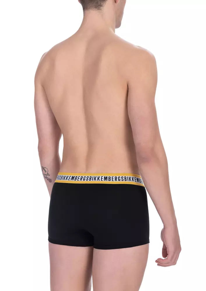 Bikkembergs Black Cotton Men's Trunk Pack