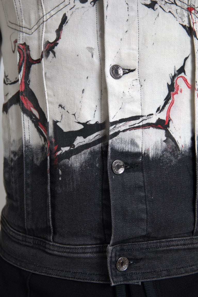 جاكيت من الدنيم المطاطي من القطن متعدد الألوان من دولتشي آند غابانا