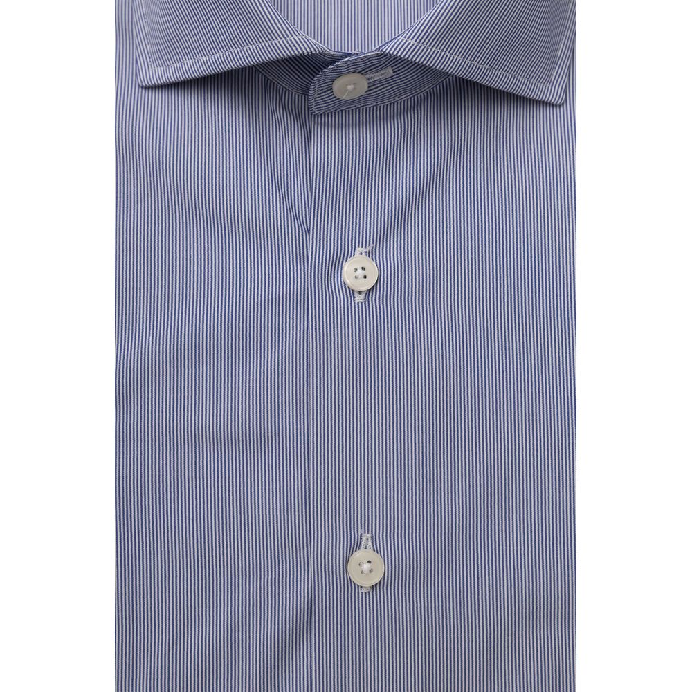 Bagutta Light Blue Cotton Men's Shirt