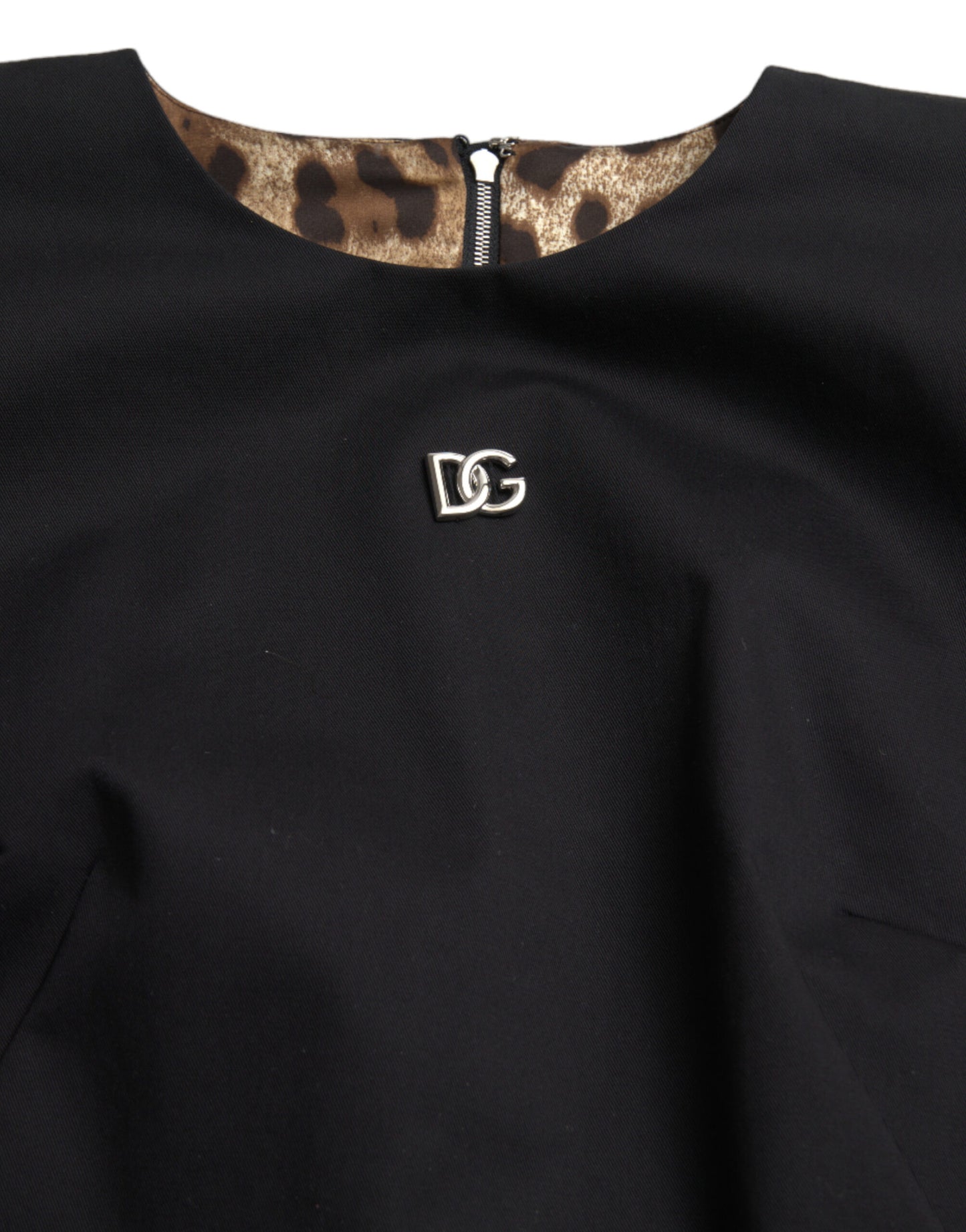 دولتشي آند غابانا فستان قصير أنيق بلا أكمام