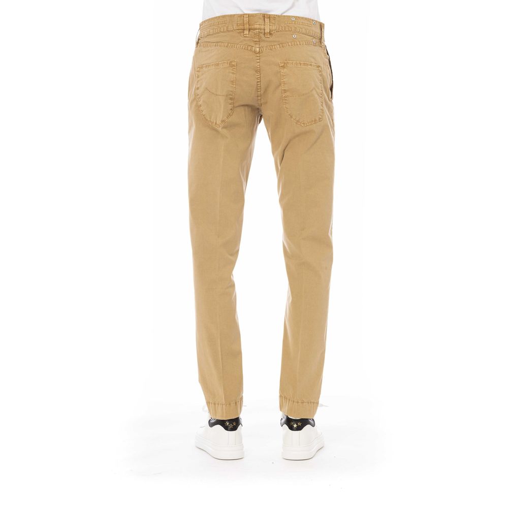 Jacob Cohen Beige Cotton Men Trouser