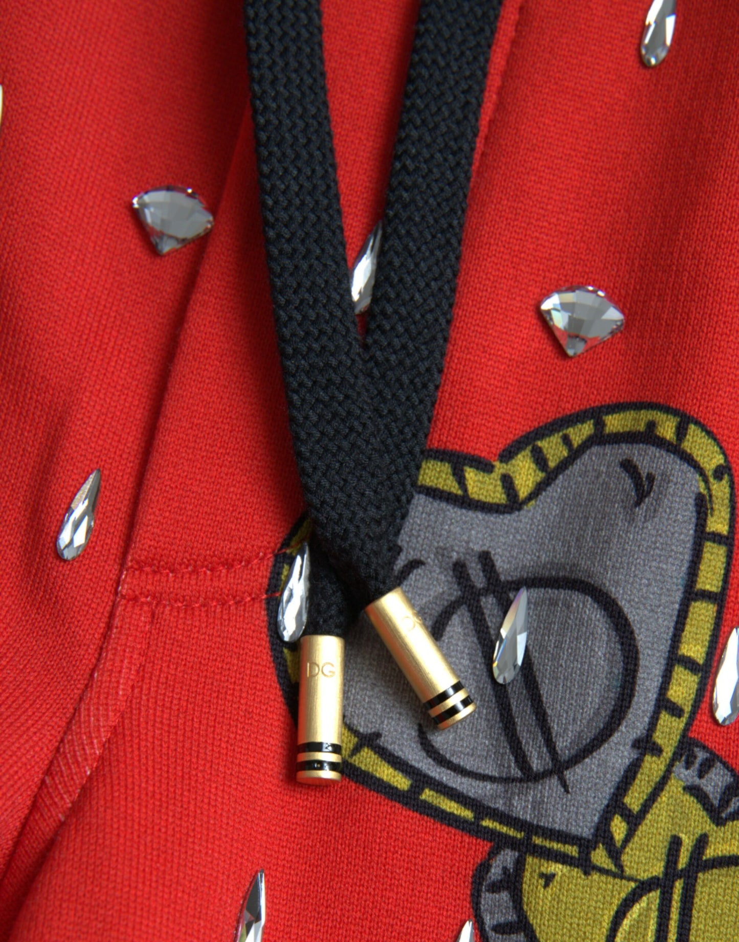 دولتشي آند غابانا سروال رياضي أحمر سنة الخنزير