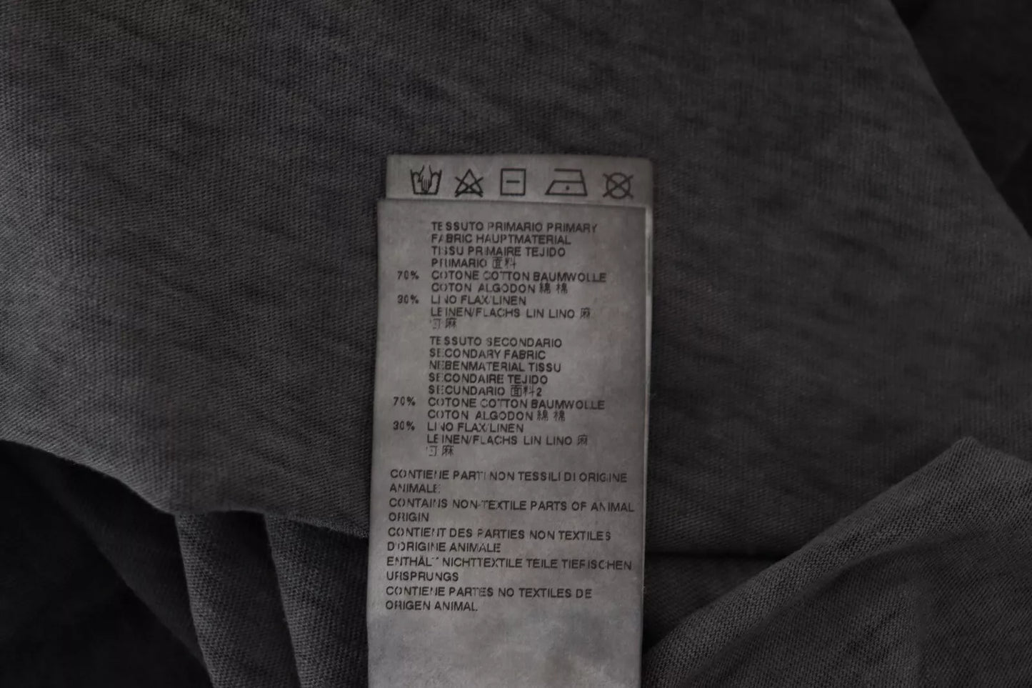 سترة صوفية بأكمام طويلة من القطن والكتان باللون الأسود من Dsquared²