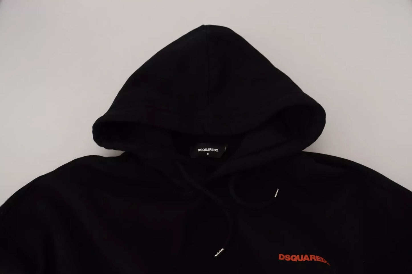 سترة صوفية من القطن باللون الأسود والأحمر من Dsquared²