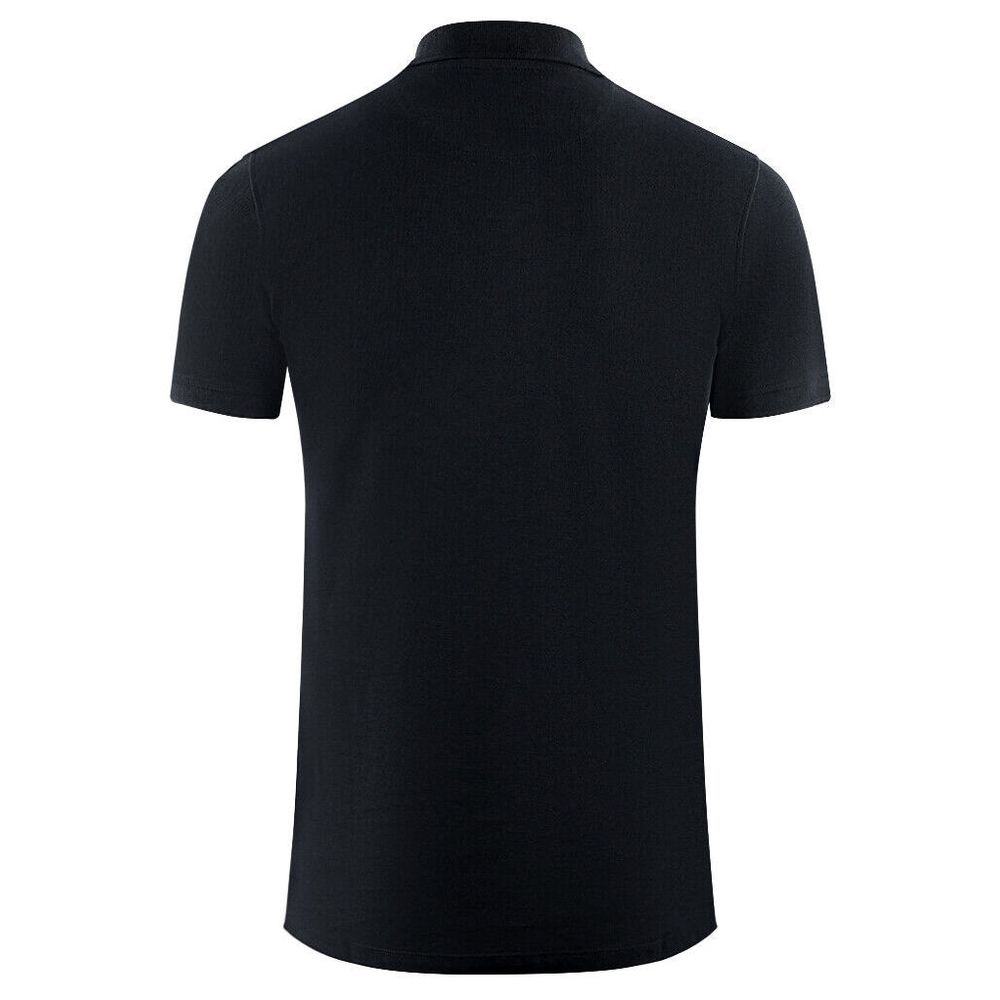 قميص بولو قطني أنيق بشعار متباين من Aquascutum