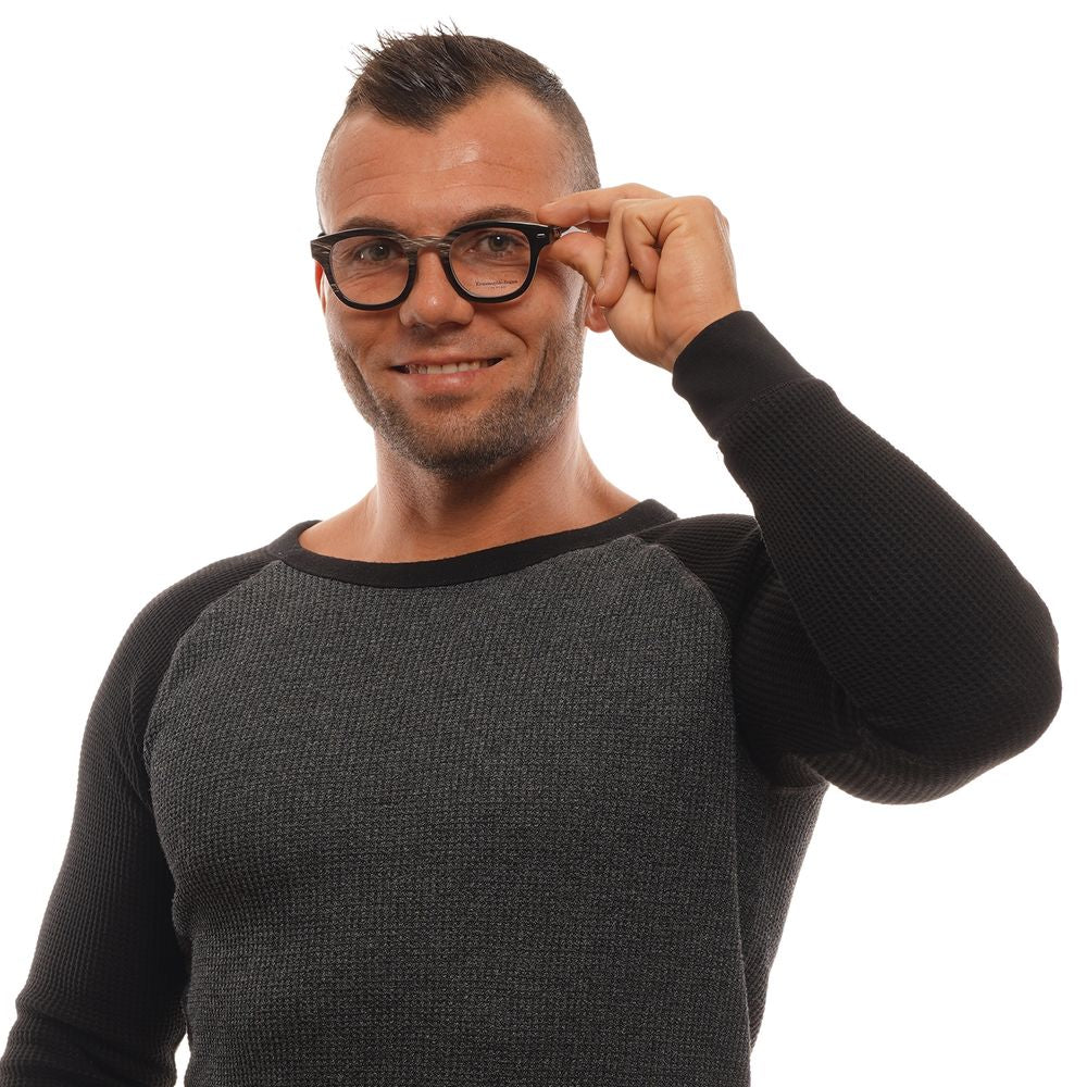 Ermenegildo Zegna Brown Men Optical Frames