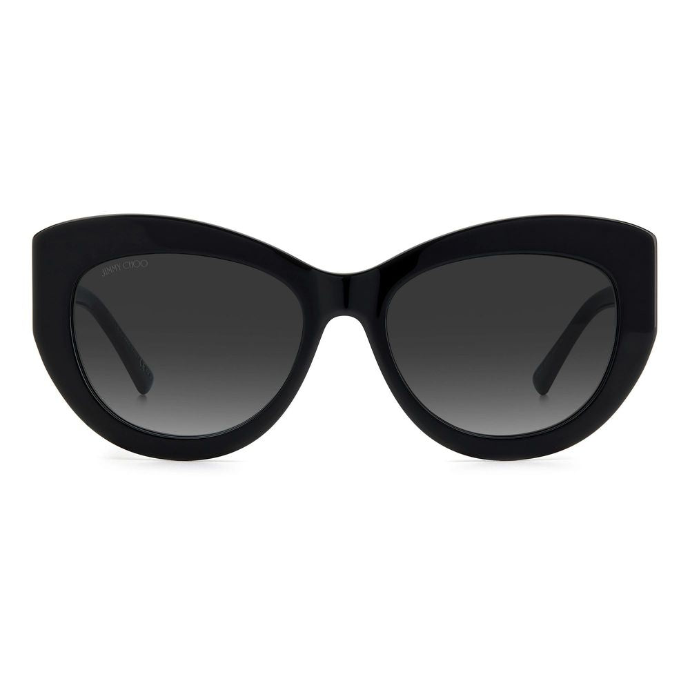 Jimmy Choo Black Haircalf Sunglasses