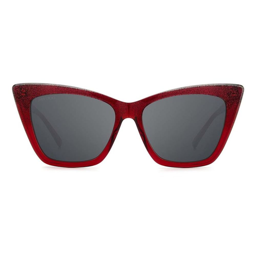 Jimmy Choo Red Haircalf Sunglasses