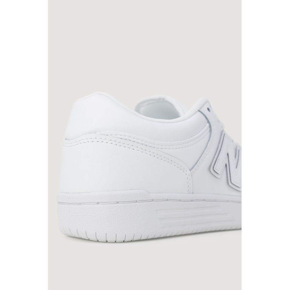 New Balance White Artificial Leather Sneaker