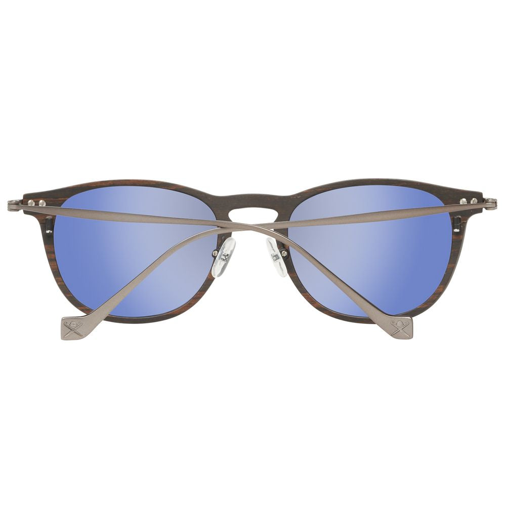 Hackett Brown Metal Metal Metal Sunglasses