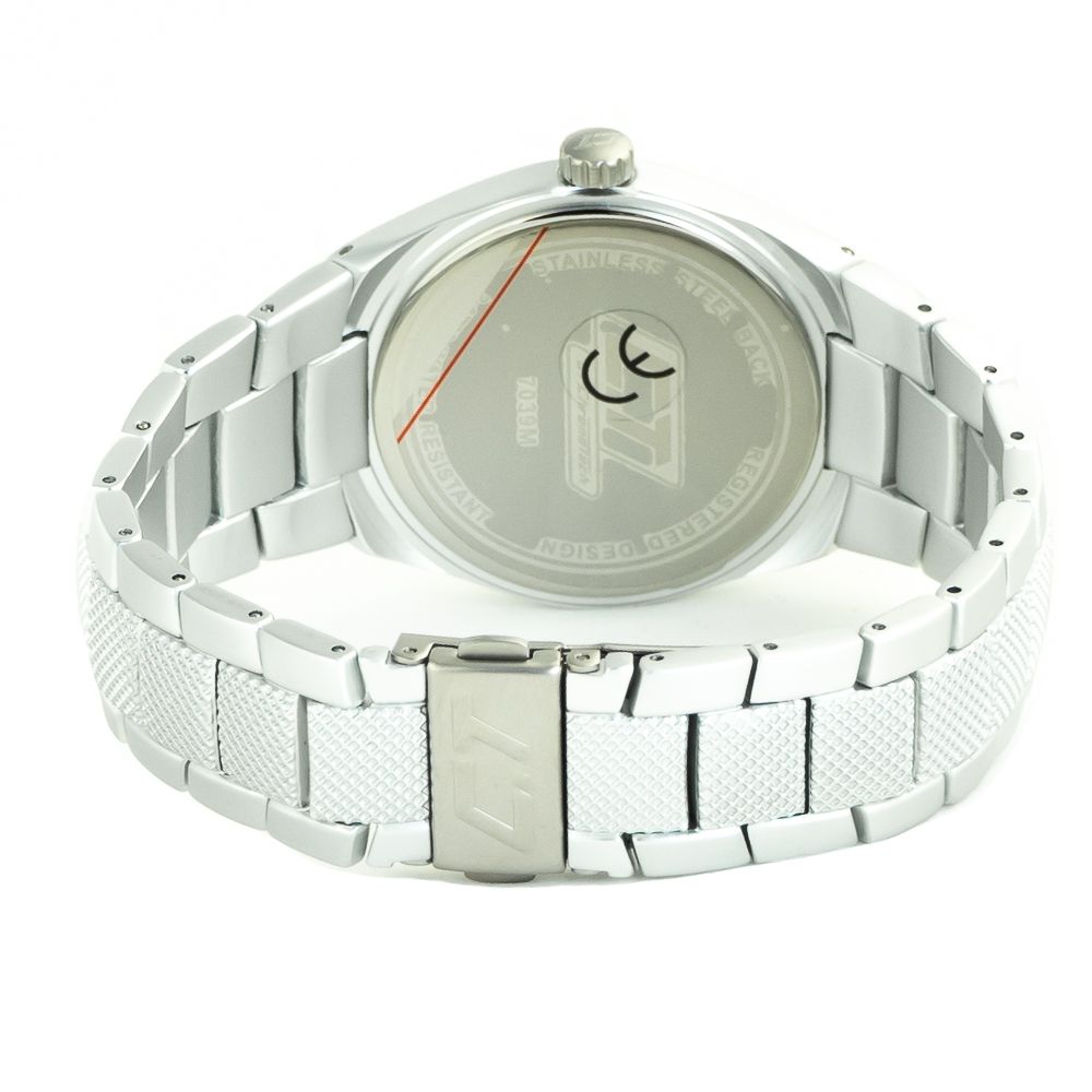 Chronotech Silver Stainless Steel Watch