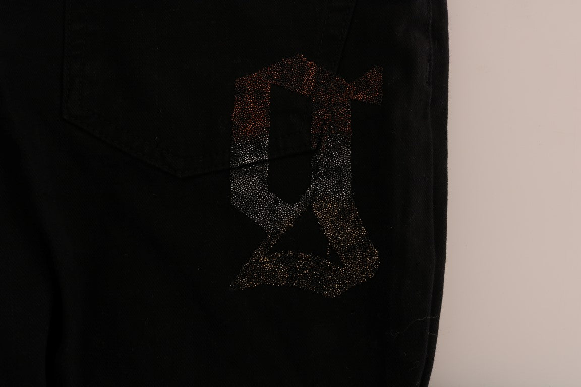 بنطال جينز جون غاليانو شيك باللون الأسود بقصة عادية