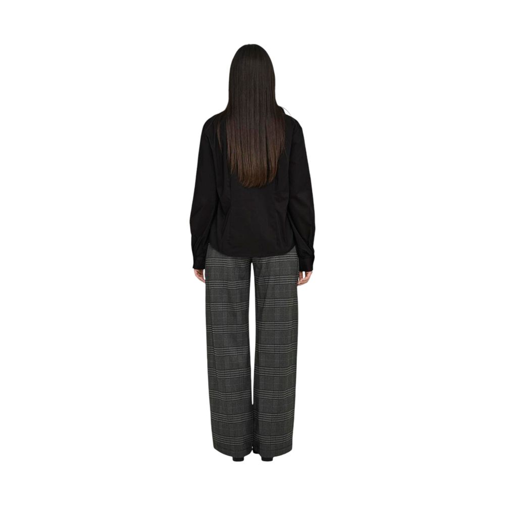 Jacqueline De Yong Black Cotton Shirt
