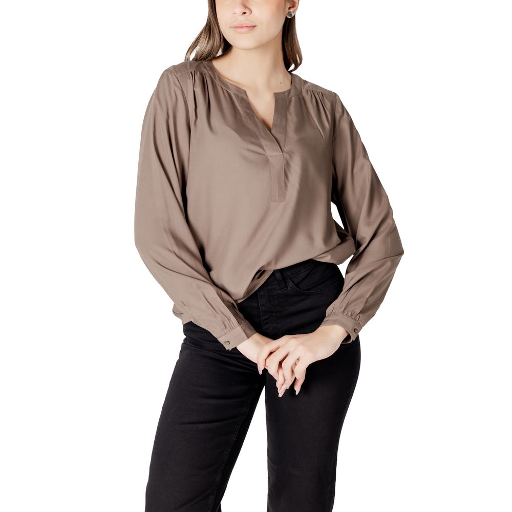 Street One Beige Viscose Shirt