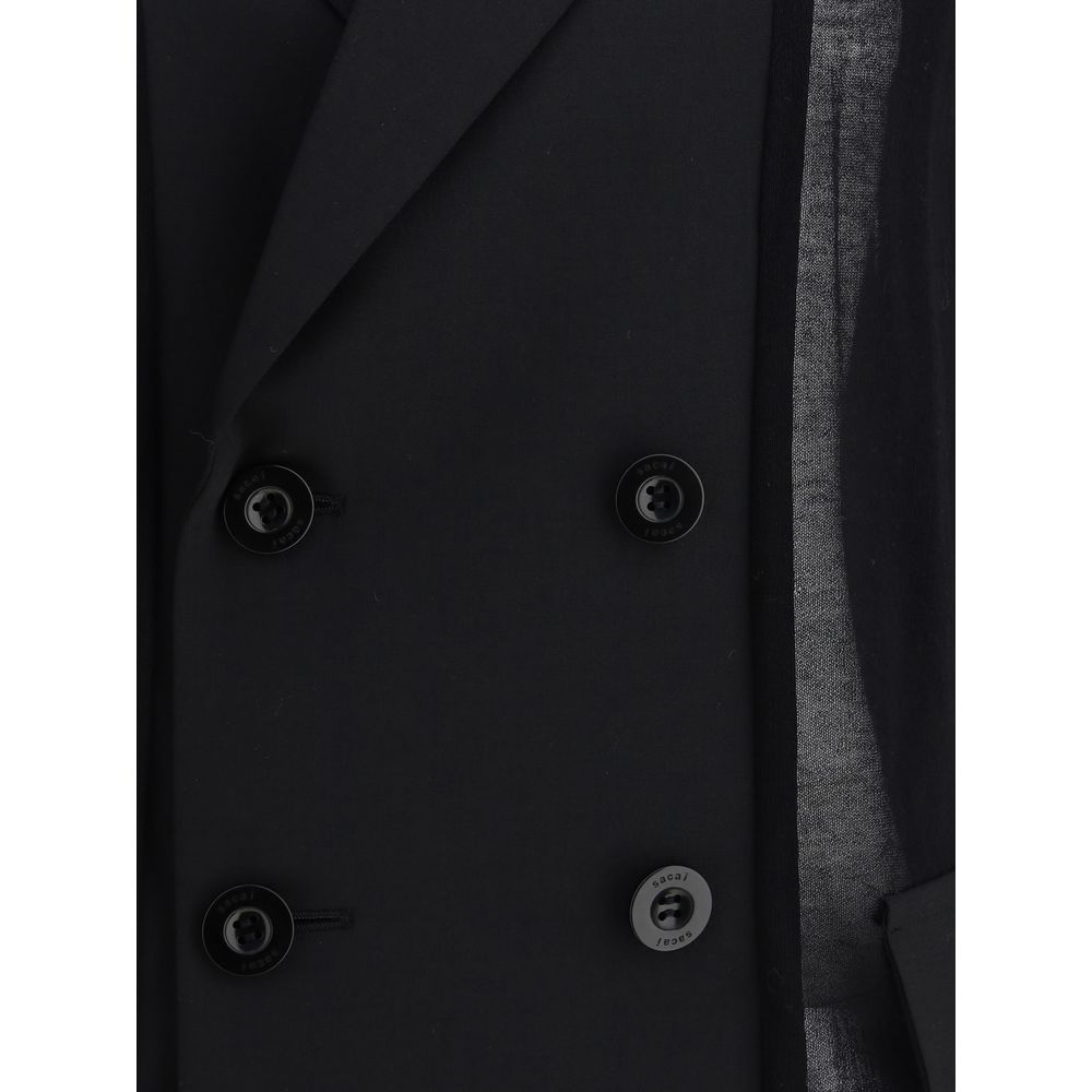 Sacai Semi-transparent Blazer Jacket
