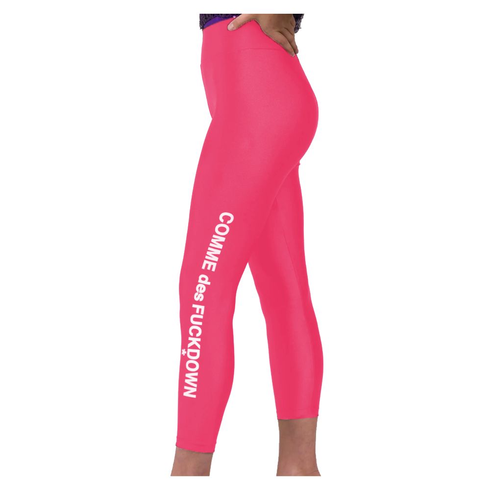 Comme Des Fuckdown Pink Nylon Jeans & Pant