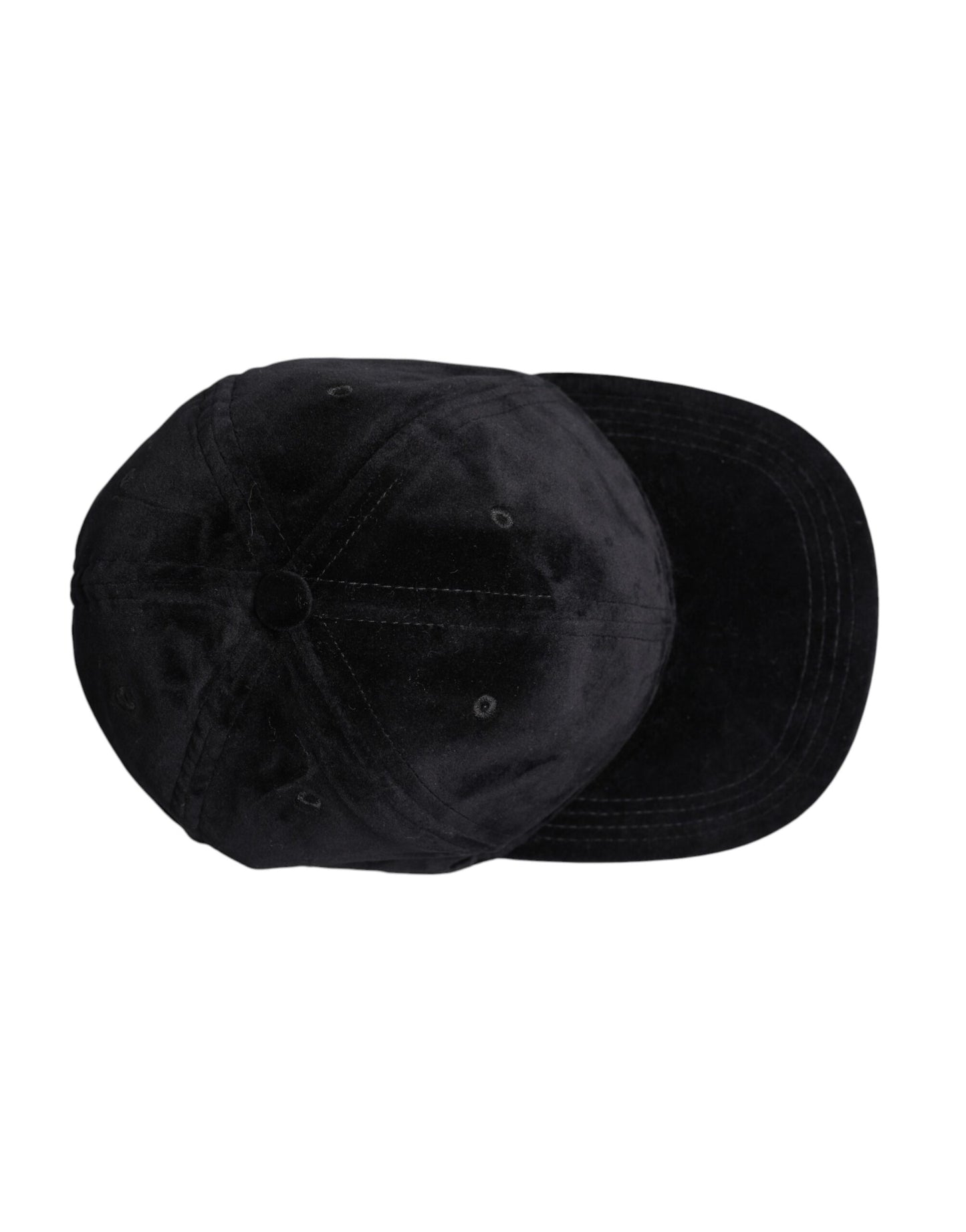 Dolce & Gabbana Black Cotton 6 Panels Baseball Cap
