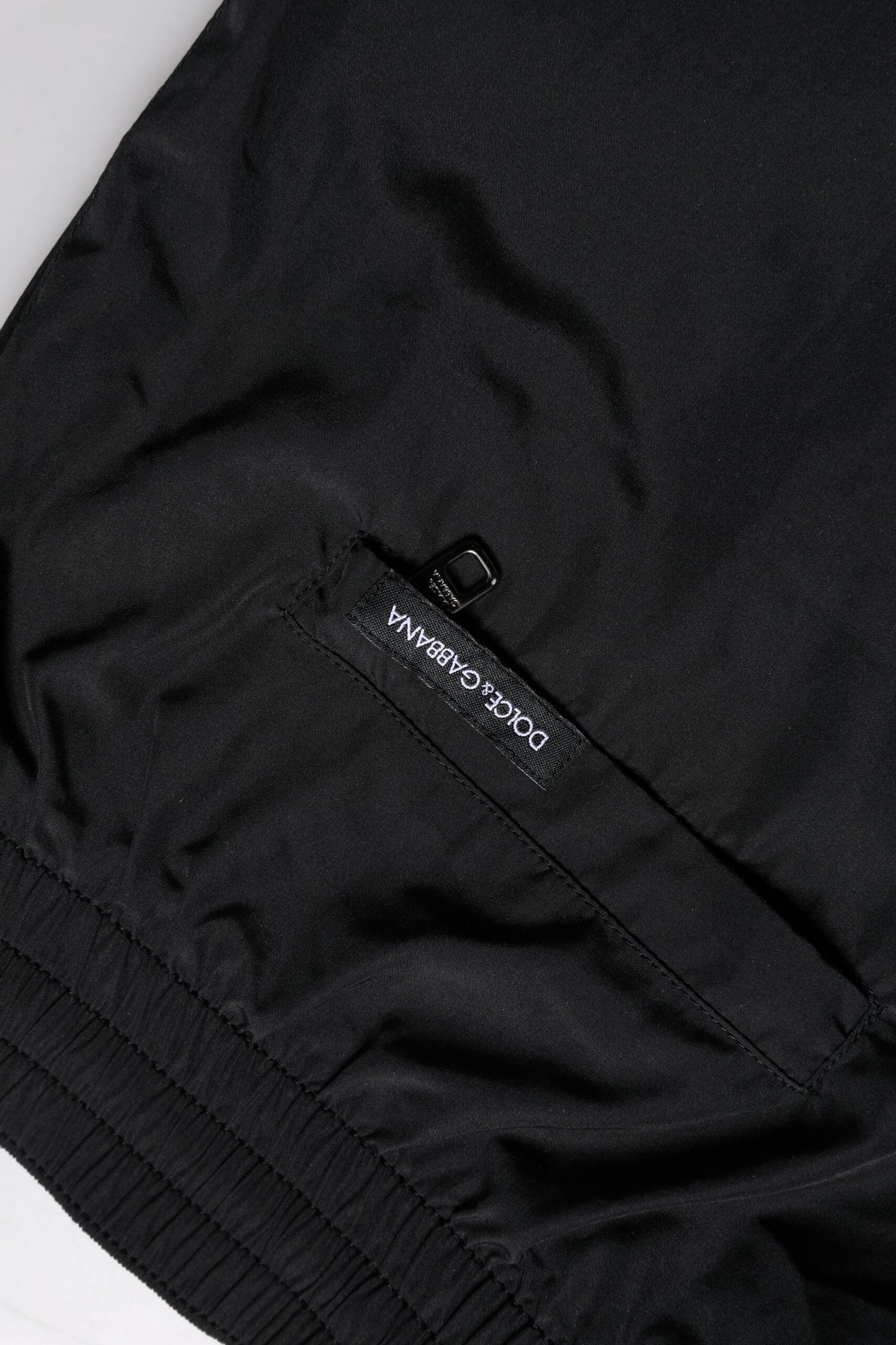 Dolce & Gabbana Black Logo Polyester Beachwear Shorts Swimwear