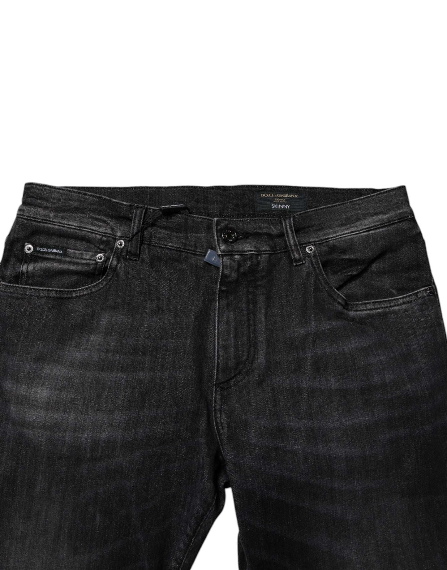 Dolce & Gabbana Black Cotton Stretch Skinny Jeans