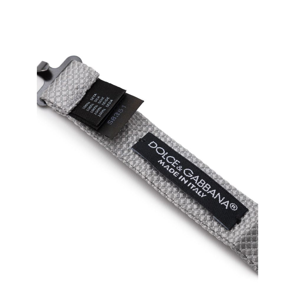 Dolce & Gabbana Gray Silk Ties & Bowty