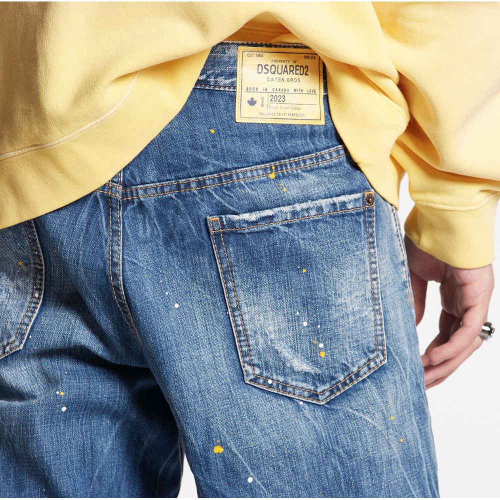 Dsquared² Blue Cotton Jeans & Pant