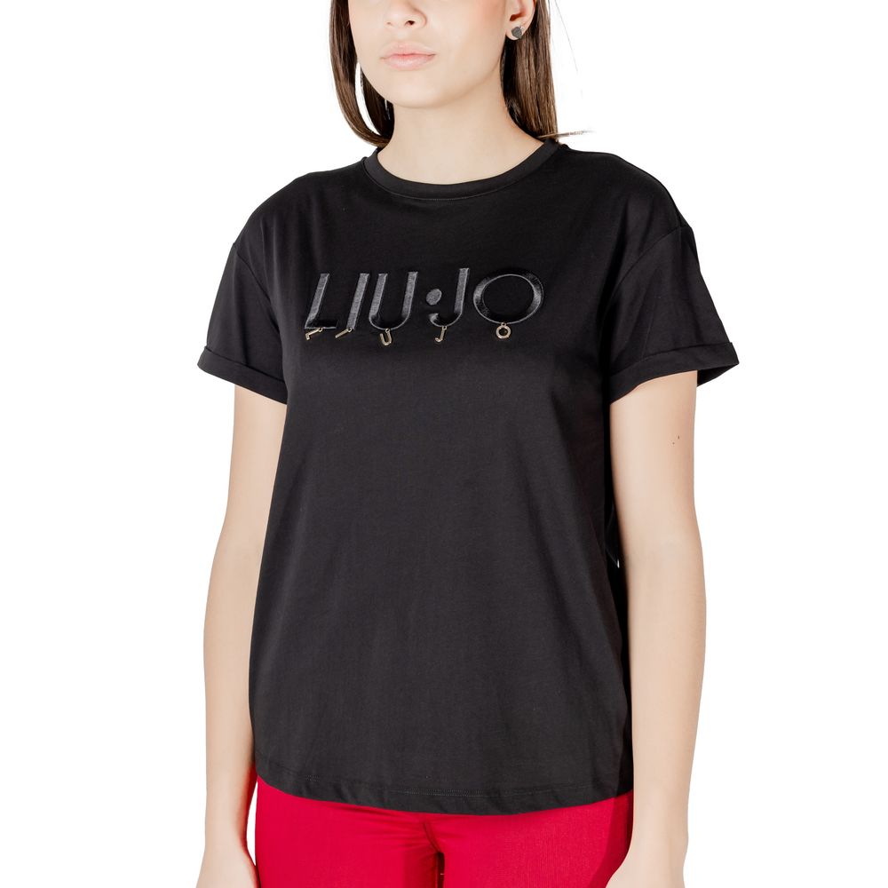 Liu Jo Black Cotton Tops & T-Shirt