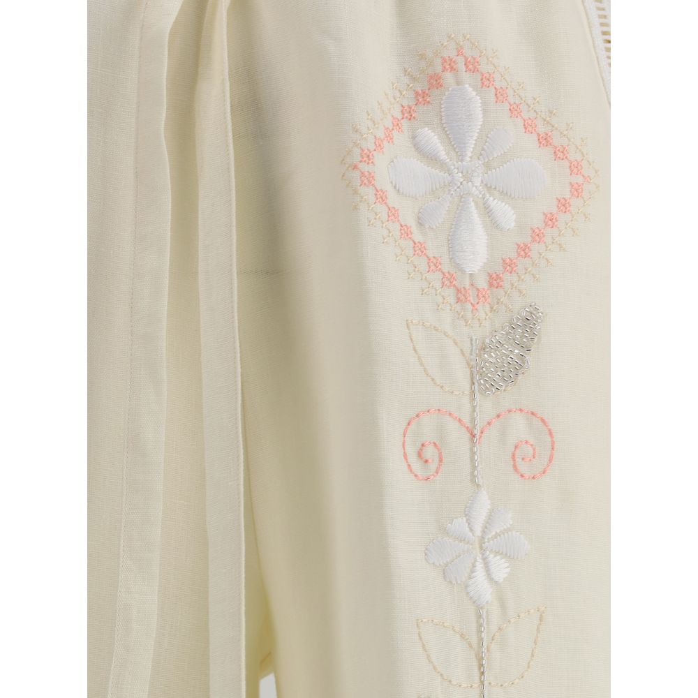 Forte_Forte Embroidered linen Pants