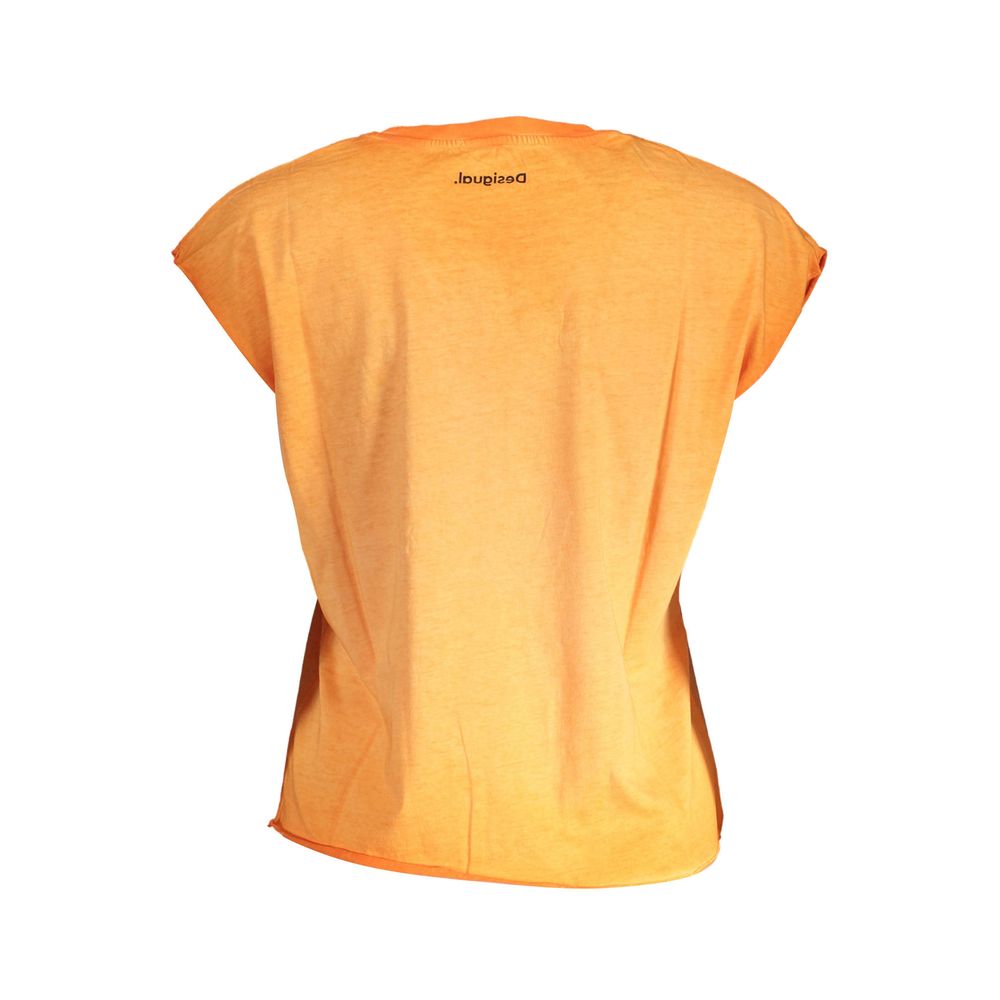 Desigual Orange Cotton Women Top