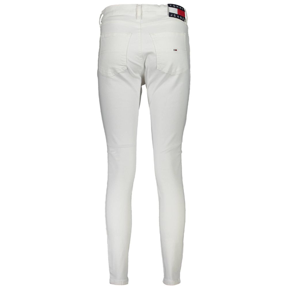 Tommy Hilfiger White Cotton Women Jeans