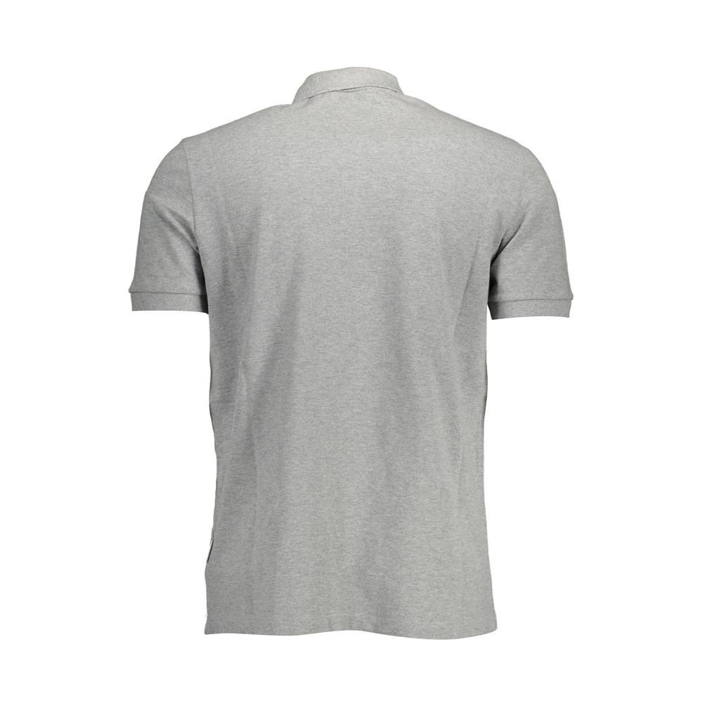Napapijri Brown Cotton Men Polo Shirt