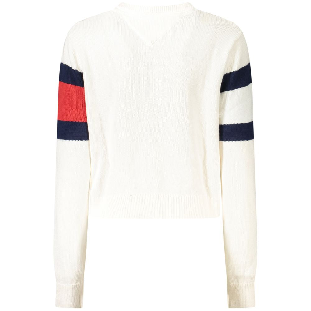Tommy Hilfiger White Cotton Women Sweater