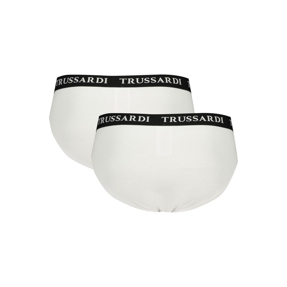 Trussardi White Cotton Men Underwear Pack