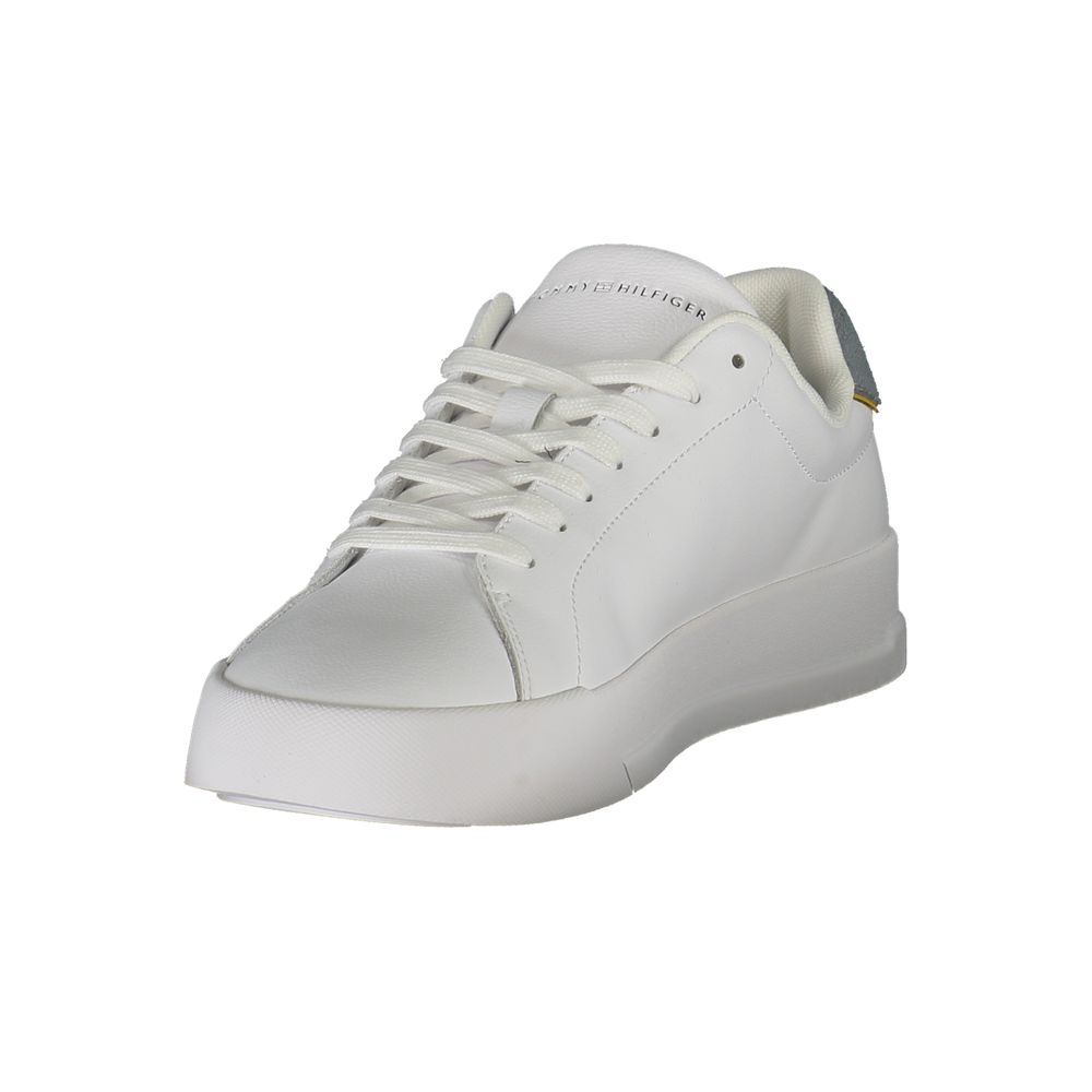 Tommy Hilfiger White Leather Men Sneaker