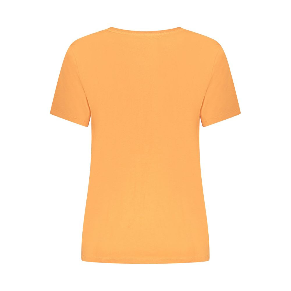 Pepe Jeans Orange Cotton Tops & T-Shirt