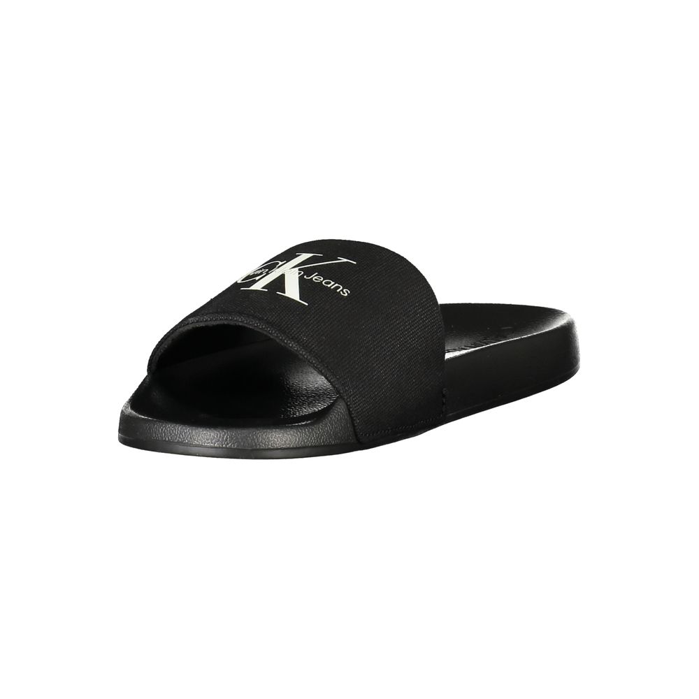 Calvin Klein Black Polyester Women Sandal