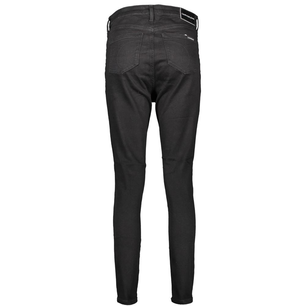 Calvin Klein Black Cotton Jeans & Pant
