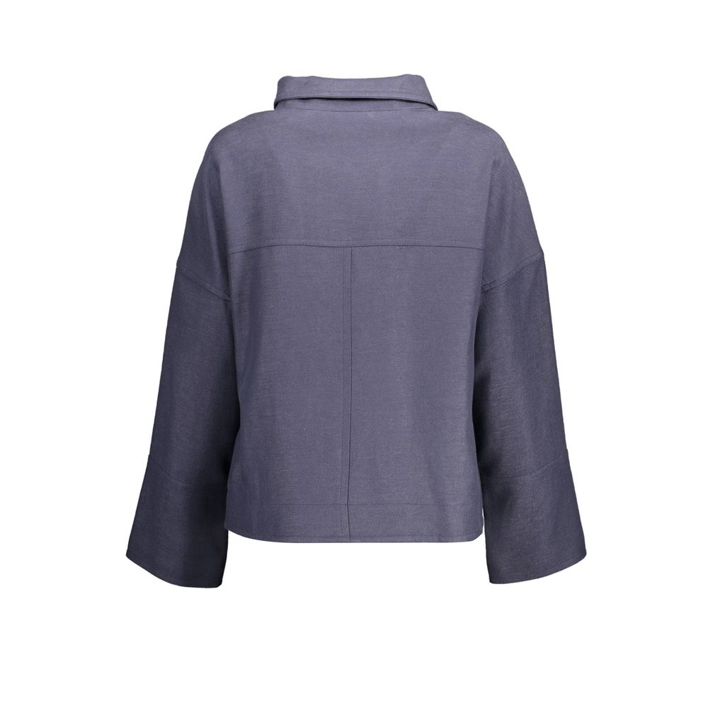 Gant Blue Viscose Women Jacket