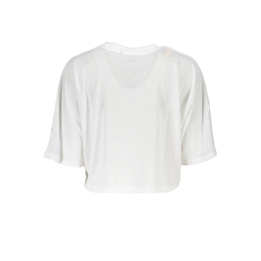 Fila White Polyester Women T-Shirt