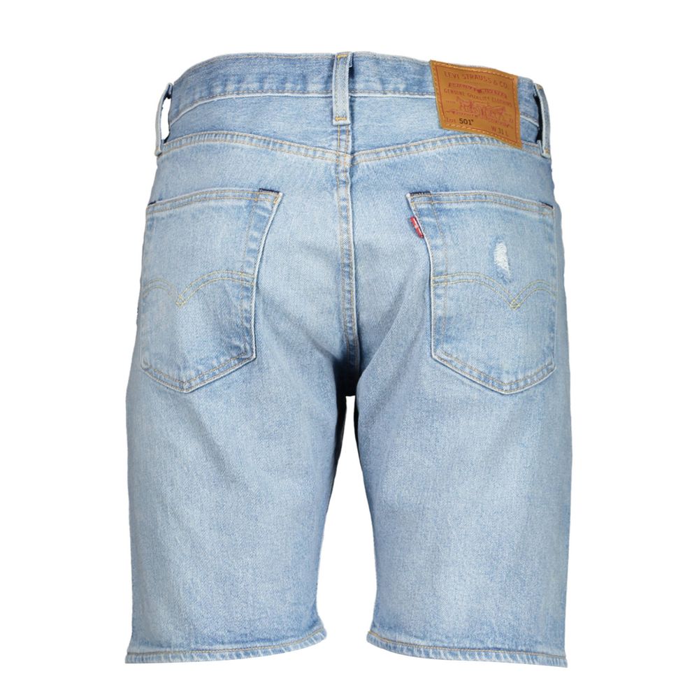 Levi's Light Blue Cotton Men Short