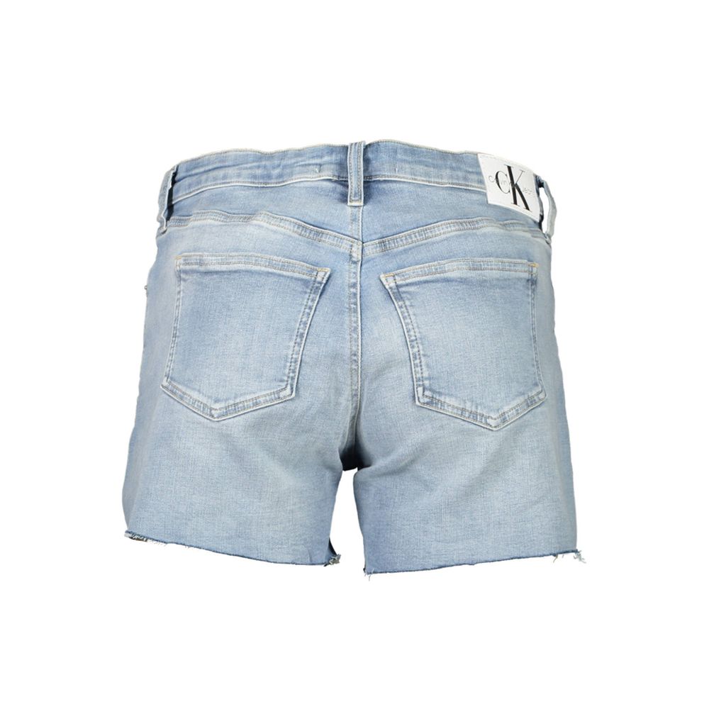 Calvin Klein Light Blue Cotton Women Shorts