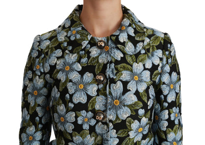 Dolce & Gabbana Elegant Floral Brocade Blazer Coat Jacket