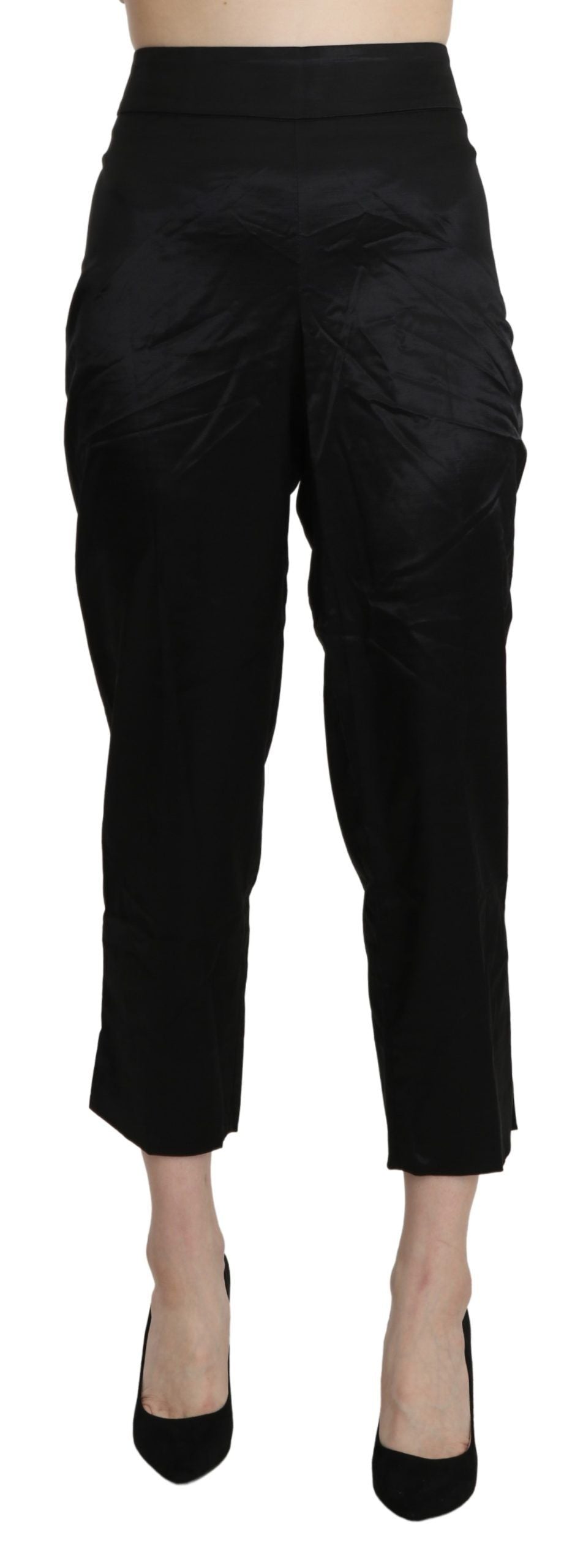 BENCIVENGA Elegant High Waist Cropped Pants