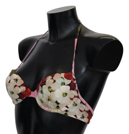 Dolce & Gabbana Floral Elegance Swimwear Top