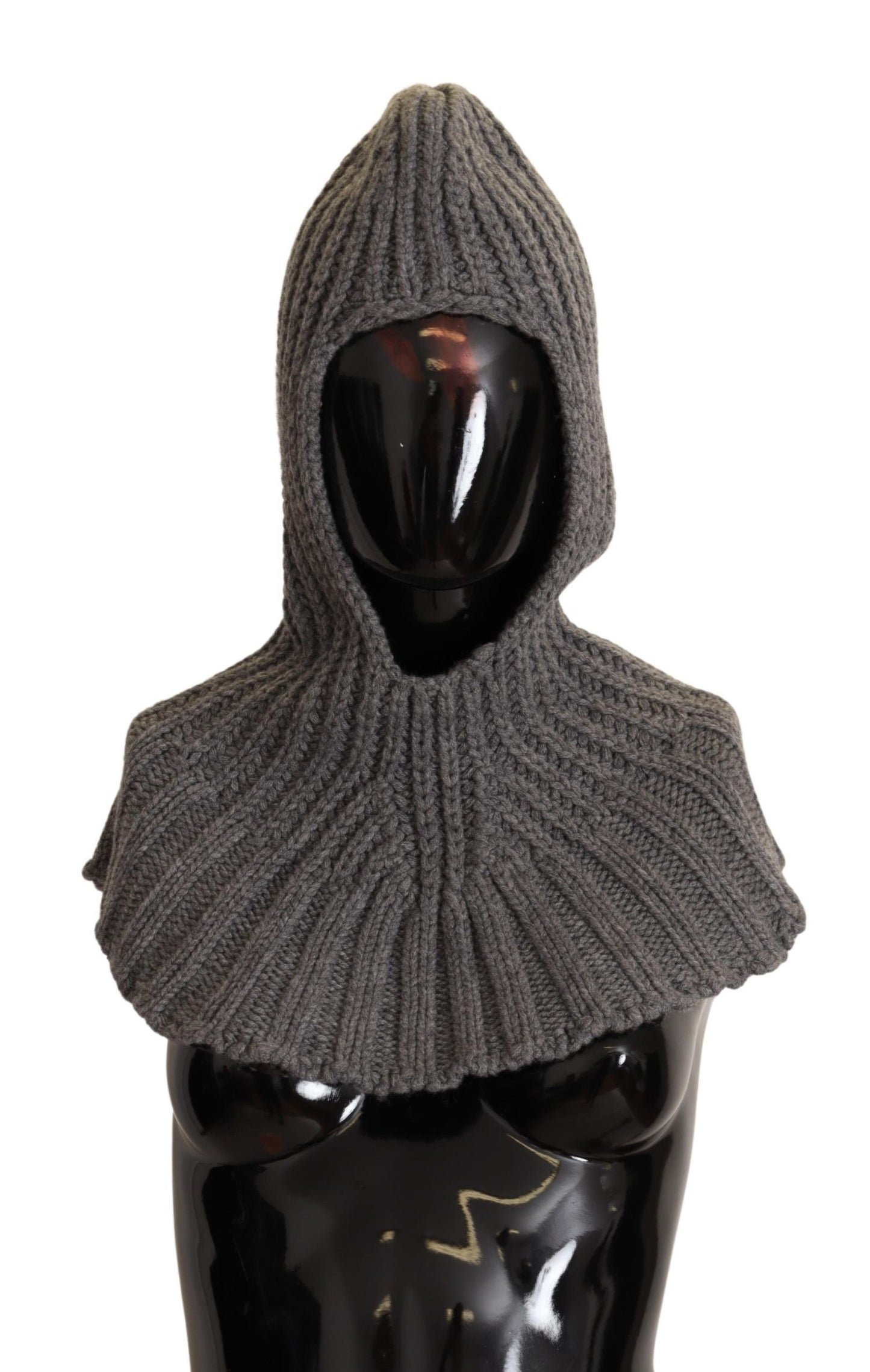 Dolce & Gabbana Elegant Cashmere Hood Scarf in Gray