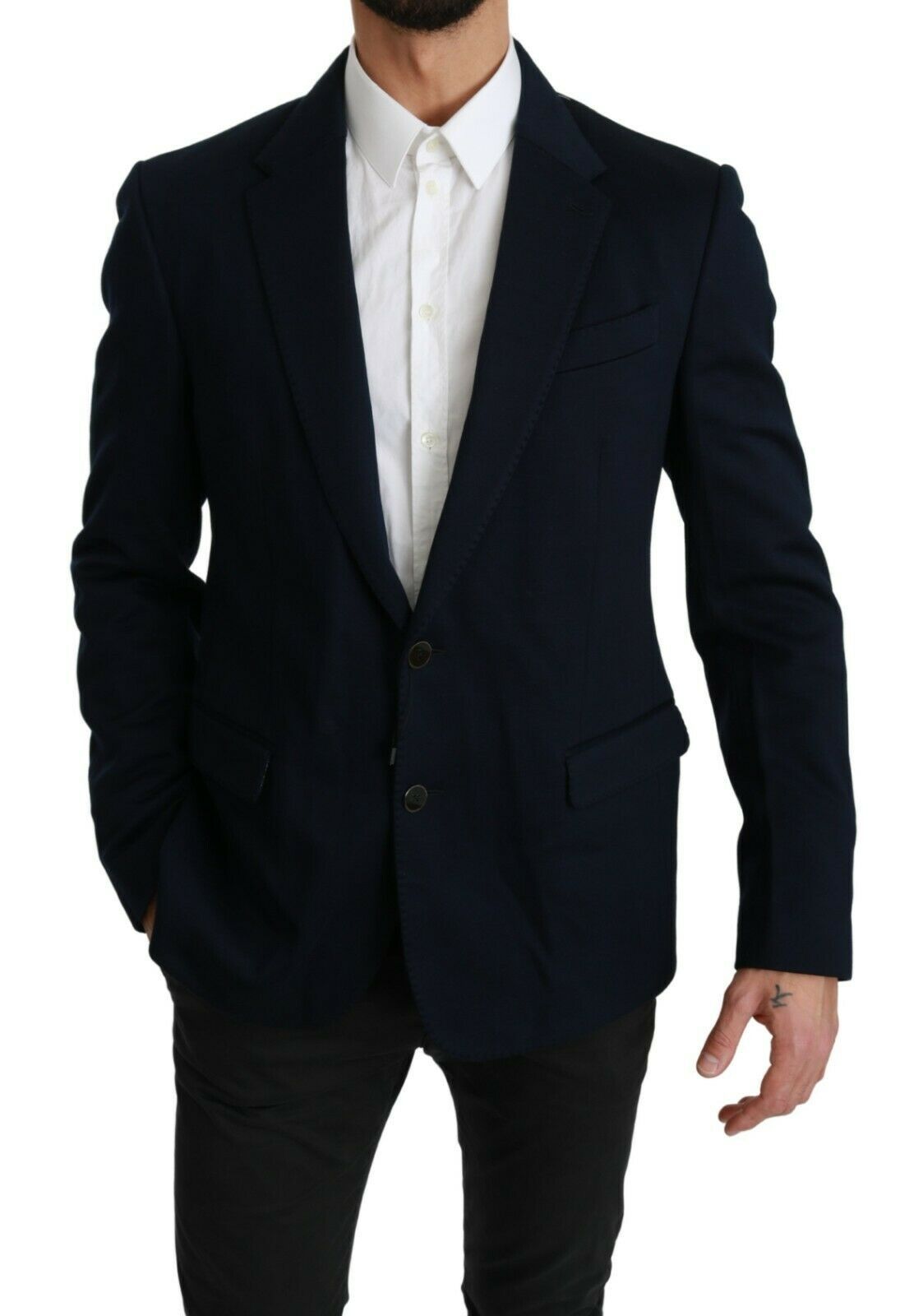 Dolce & Gabbana Elegant Slim Fit Dark Blue Men's Blazer