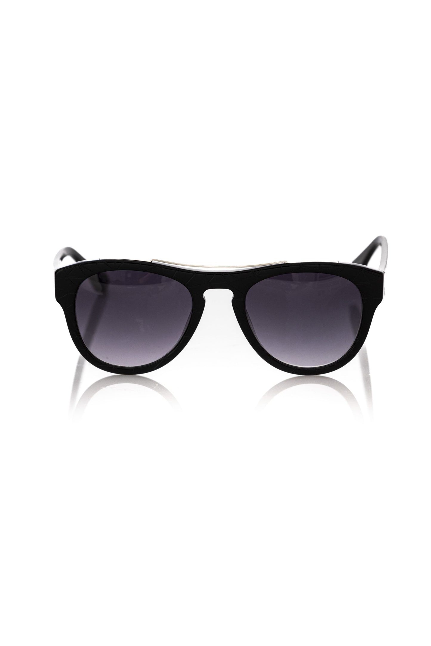 Frankie Morello Black Acetate Men Sunglass