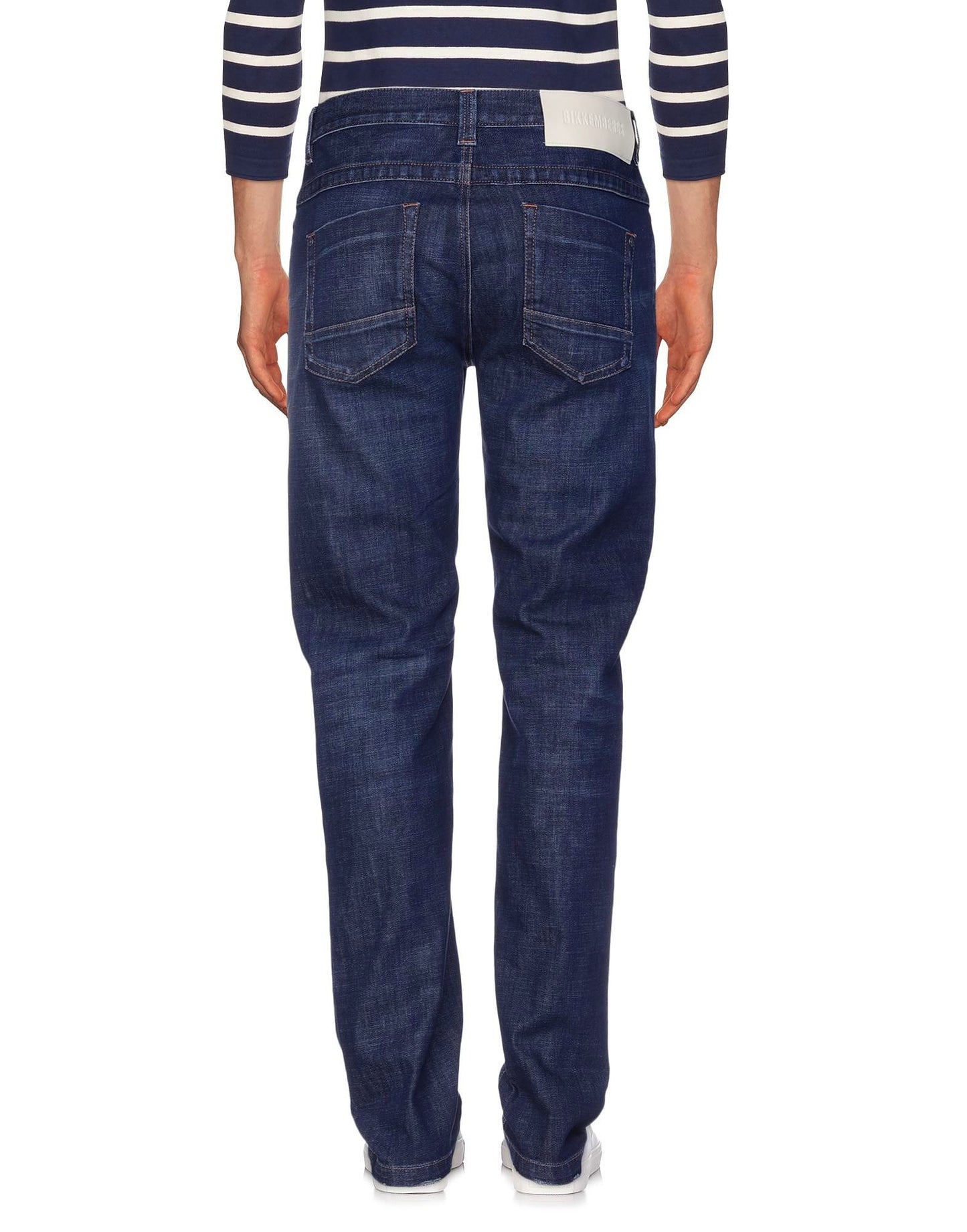 Bikkembergs Blue Cotton Men Jean